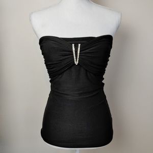 Rhinstone Accent Strapless top